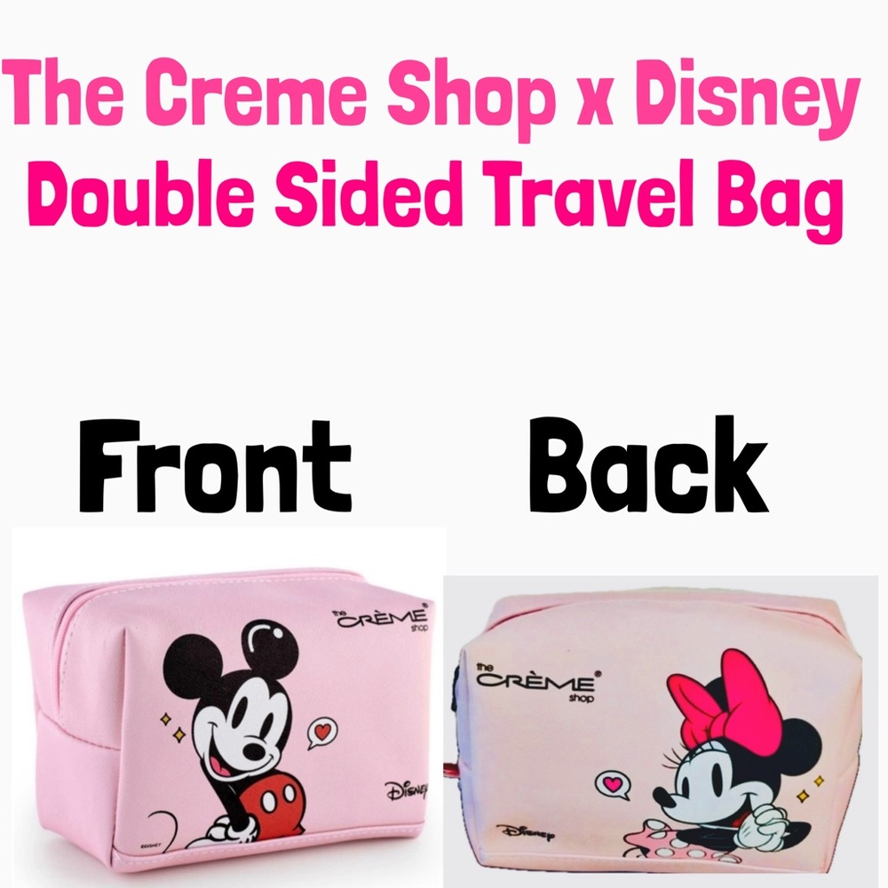 The Crème Shop x Disney NWT Mickey & Minnie Makeup Bag